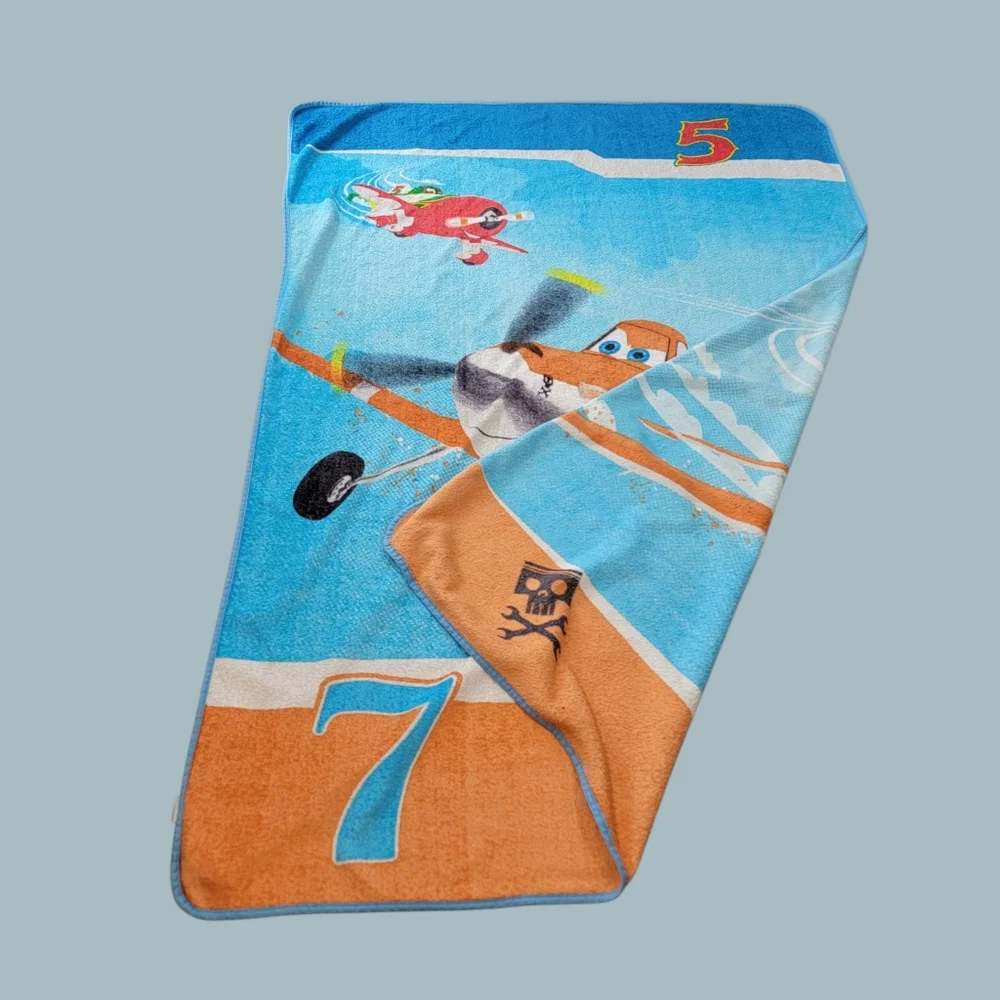 Disney Planes Dusty Crophopper Blanket 62 x 90 Plush Twin Bed size